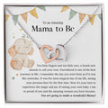 To An Amazing Mama To Be - Interlocking Heart Necklace Interlocking Hearts Necklace