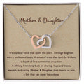 Mother & Daughter Their Hearts As One - Necklace Interlocking Hearts Necklace
