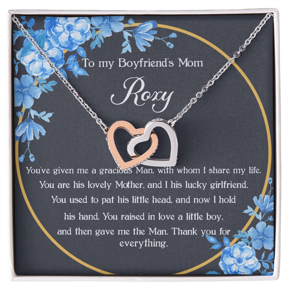 To My Boyfriend 'S Mom - Roxy #2027233922 Interlocking Hearts Necklace
