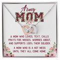 Gift For Army Mom - A Hot Mess - The Interlocking Heart Necklace Interlocking Hearts Necklace