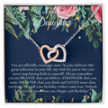 Gift For 13 Year Old Girl Gifts 13Th Birthday Girl 13Th Birthday Gift Thirteenth Birthday Necklace Teen Birthday Gift Official Teenager Interlocking Hearts Necklace