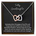 Grand Daughter - Inetrlocking Heart Interlocking Hearts Necklace