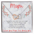 I Love You Mum - Interlocking Hearts Necklace
