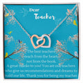 Gift For Love Love Knot Necklace For Teacher Graduation Day Gift For Teacher Gift Necklace For Teacher Gift From Student Graduation Birthday For Her. Interlocking Hearts Necklace