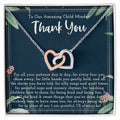 Thank You Gift For Child Minder Child Minder Appreciation Gift Child Minder Leaving Gift Childminder Christmas Gift Child Minder Necklace Interlocking Hearts Necklace