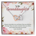 Interlocking Hearts Necklace For Granddaughter