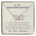 Gift For Granddaughter - Interloking Hearts Necklace Interlocking Hearts Necklace