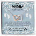 New Mom Christmas Pregnant Wife Christmas Gift Christmas Gift For Pregnant Wife Jewelry For Pregnant Wife Expecting Wife Christmas Interlocking Hearts Necklace