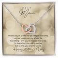 Happy Mother'S Day Interlocking Hearts Interlocking Hearts Necklace