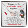 Lineman'S Girl - Interlocking Heart Necklace Interlocking Hearts Necklace