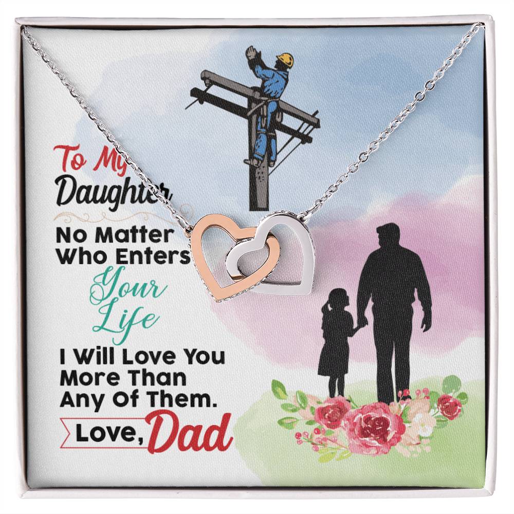Lineman'S Daughter - Interlocking Heart Necklace Interlocking Hearts Necklace