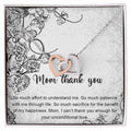 Mom Thank You Mother'S Day Gift Necklace Jewelry Gift For Mom From Daughter Son Appreciation Gift For Mother Interlocking Hearts Necklace