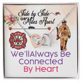 Firefighter'S Girlfriend- Interlocking Heart Necklace Interlocking Hearts Necklace