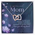 Special Mom Necklace Gift Interlocking Hearts Necklace