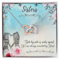Sisters Two Hearts Interlock Necklace Interlocking Hearts Necklace