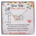 Double Hearts Interlocking Hearts Necklace