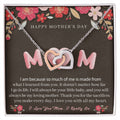 Unique Necklace Gift For Mom Interlocking Hearts Necklace