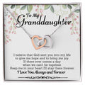 Interlocking Hearts Necklace-To My Granddaughter