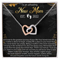 New Mom Necklace Mom Est 2022 Necklace First Time Mom Necklace Baby Shower Necklace Interlocking Hearts Necklace Gift For New Mom