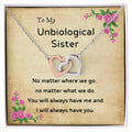 Unbiological Sister Interlocking Necklace Interlocking Hearts Necklace
