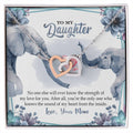 Interlocking Hearts To My Daughter No One Else Will Ever Know Interlocking Hearts Necklace