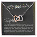 Gift For Daughter Interlocking Hearts Necklace