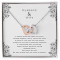 Husband & Wife - An Unbreakable Bond Interlocking Hearts Necklace