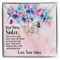 Dear Nurse Sister - Interlocking Heart Necklace Interlocking Hearts Necklace
