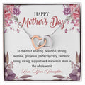 Interlocking Hearts Happy Mother'S Day To The Most Amazing Mom Interlocking Hearts Necklace