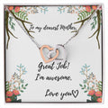 Mothers Day Heart Necklace Interlocking Hearts Necklace