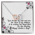 Mother'S Day Gift For Wife Interlocking Hearts Necklace