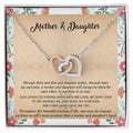 Gift For Mom - Mother & Daughter - Interlocking Interlocking Hearts Necklace