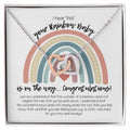 Rainbow Baby Necklace Interlocking Hearts Necklace