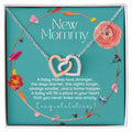 Mom To Be Necklace New Mom Necklace First Time Mom Necklace Pregnancy Gift New Mom Gift New Mommy Gift New Mom Gift Jewelry Interlocking Hearts Necklace
