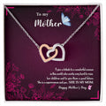 To My Mom Interlocking Hearts Necklace