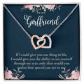 To My Girlfriend Girlfriend Necklace Anniversary Gift For Girlfriend Girlfriend Gift Gift For Girlfriend Necklace For Girlfriend Christmas Gift Birthday Gift Interlocking Hearts Necklace