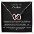 I Choose You For Life - Interlocked Hearts Necklace Interlocking Hearts Necklace