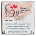 Dear Mom- Mother'S Day Gift- Perfect Gift For Mom Interlocking Hearts Necklace