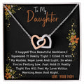 Gift For Daughter Interlocking Hearts Necklace