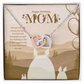 My Strong And Wise Mother - Interlocking Hearts Necklace