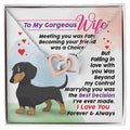 Gift For Wife - Interlocking Heart Necklace Interlocking Hearts Necklace