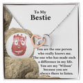 My Bestie My Wilson Interlocking Hearts Necklace