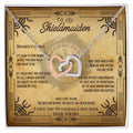 To My Shieldmaiden - Interlocking Heart Interlocking Hearts Necklace