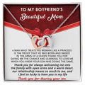 Gift For Boyfriend'S Mom - A Queen - Interlocking Interlocking Hearts Necklace