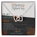 For Your Beautiful Mom On This Mother'S Day Interlocking Hearts Necklace