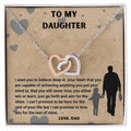 To My Daughter 🎁 Interlocking Hearts Necklace