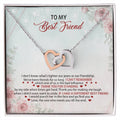 To My Best Friend I Don'T Know What'S Tighter Our Jeans Or Our Friendship Interlocking Hearts Necklace