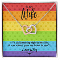 Love Wins Necklace Interlocking Hearts Necklace