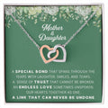 Linked Hearts Necklace For Mother Daughter Gift Minimalist Jewelry Gift For Daughter Mothers Day Sentimental Jewelry Gift For Mom Interlocking Hearts Necklace