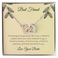 Best Friend - Interlocking Hearts Necklace